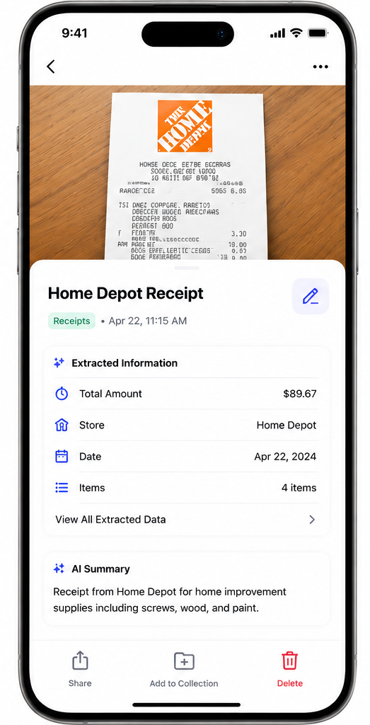 Stackly AI receipt understanding